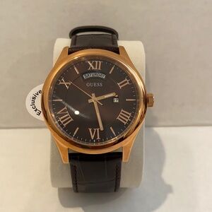New GUESS Rose Gold-Tone Men's Watch
